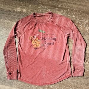 Lucky Brand Mens Holiday Spirit Crewneck Graphic Long Sleeve Medium